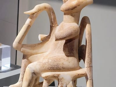 Athens: Cycladic Male-Seated Harp Player