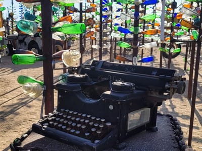 Route 66 quirky stops, Barstow, and Home: Bottle Tree Ranch