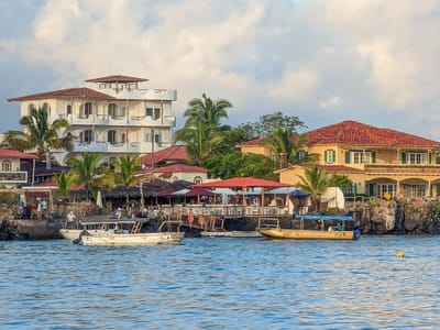 Santa Cruz Island: Cruising into Puerto Ayora on Santa Cruz