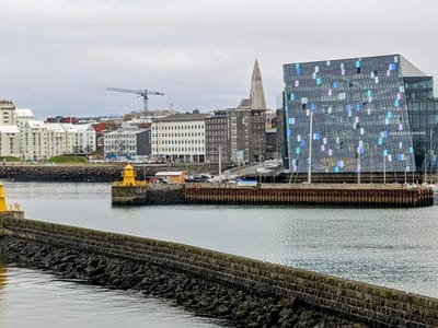 Reykjavik: The Harpa Concert Hall from the Old Pier