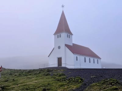 Vik - Dyrhólaey and Reynisfjara Black Sand Beach: Vík i Myrdal Lutheran Church