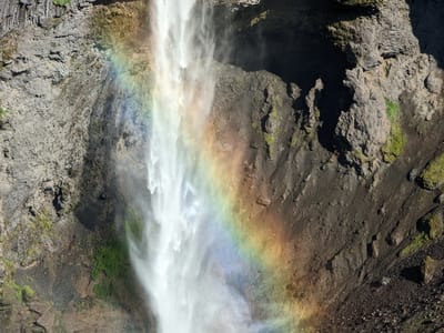 Múlagljúfur Canyon: Rainbow over Hangandifoss