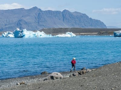 Jökulsárlón Glacier Lagoon and Diamond Beach: Jökulsárlón glacier lagoon