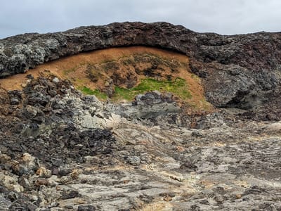 Lake Mývatn Geothermal Area: Crater along the Leirhnjukur trail