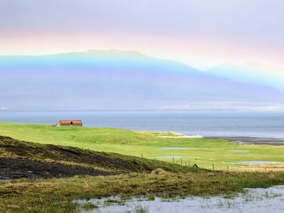 Snæfellsnes Peninsula - Grundarfjörður (Kirkjufell): And what a rainbow it was