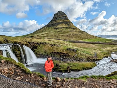 Snæfellsnes Peninsula - Grundarfjörður (Kirkjufell): Kirkjufell to ourselves