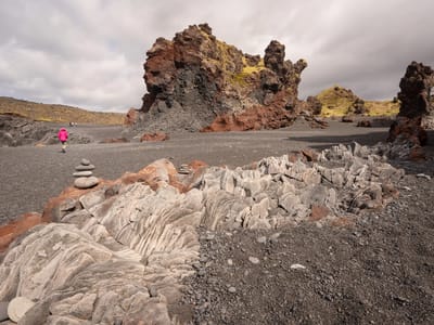 Snæfellsnes Peninsula -  Djúpalónssandur Beach: Söngklettur - the Singing Rock (Church of the Elves)
