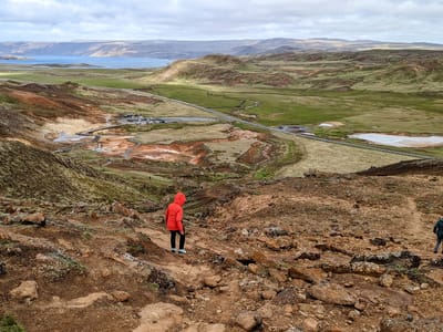 Seltún Geothermal Area: Back down through the lava field
