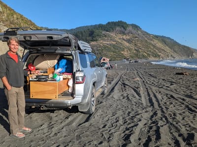 The Lost Coast: Usal Beach camping