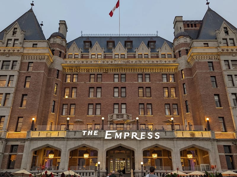 The iconic Empress Hotel