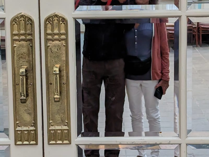 Glass and mirrors everywhere