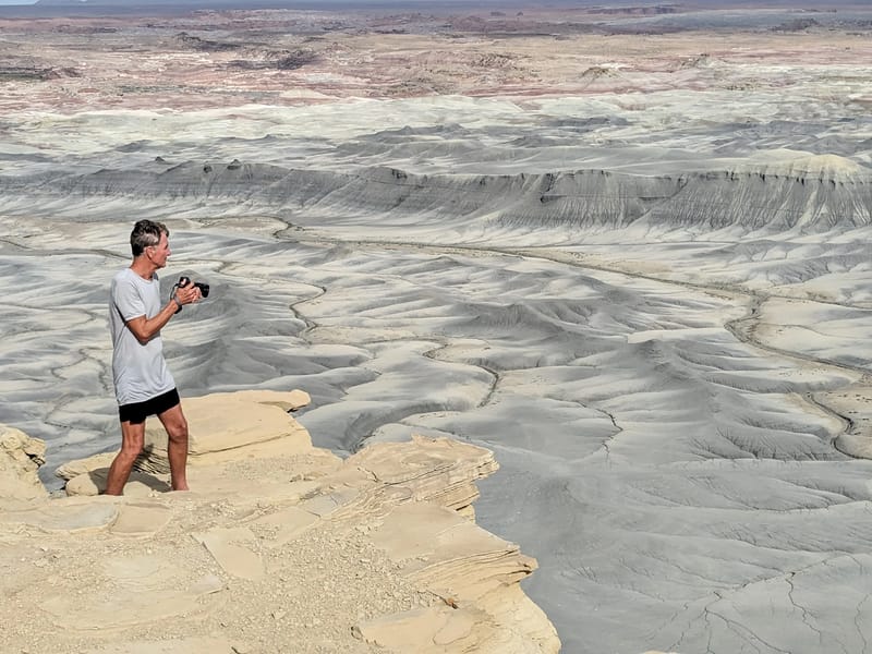 Excited Herb at the Moonscape Overlook