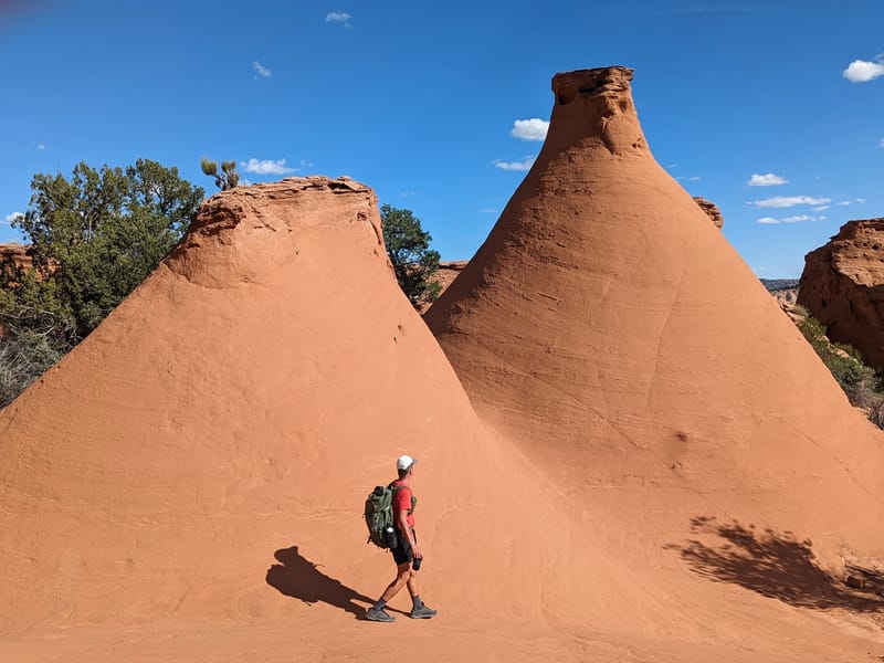 Teepee rocks in the Secret Passage