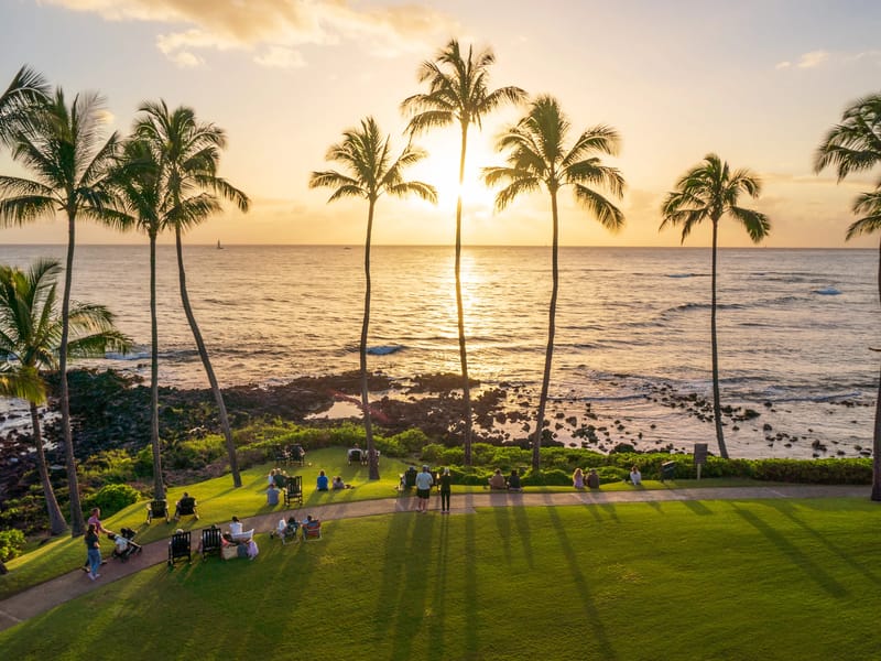 Sunset from our balcony