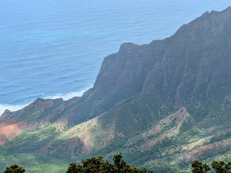 Where Waimea Canyon meets the sea