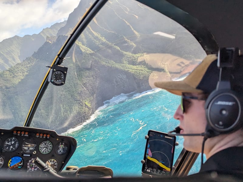 Bank turn Napali Coast