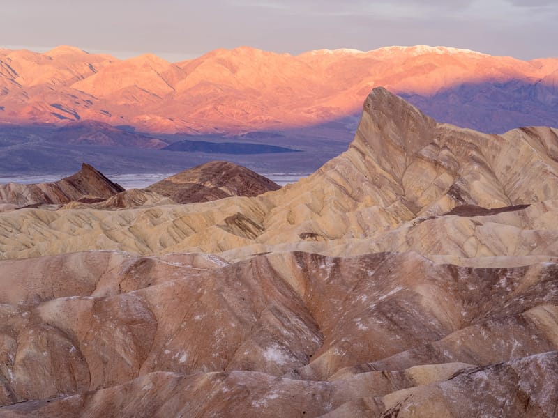 Sunrise at Zabriskie Point