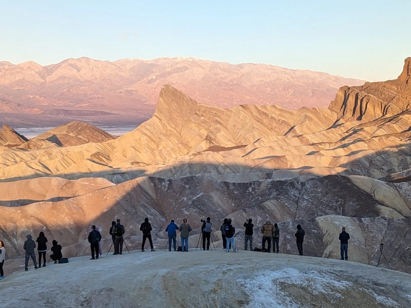 Sunrise gang at Zabriskie Point