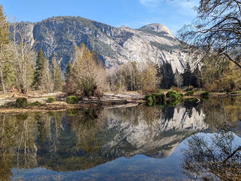 North Dome from Swinging Bridge