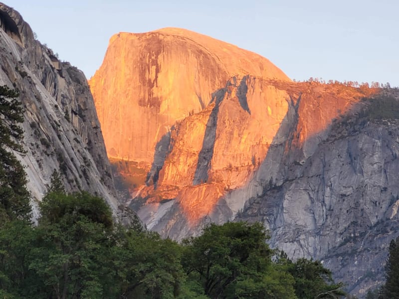 Half Dome in Golden Hour
