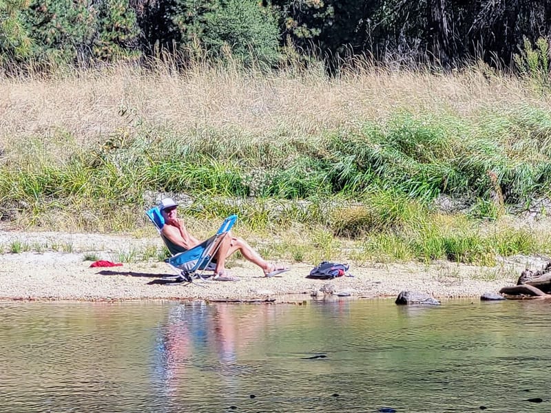 Herb on the quiet Sentinel Beach