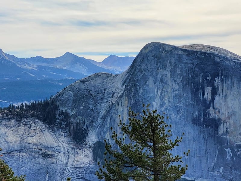 Half Dome and Clouds Rest in distance