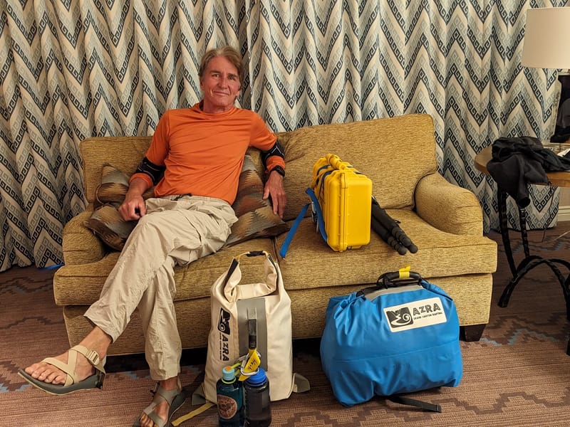 All packed up and ready to go