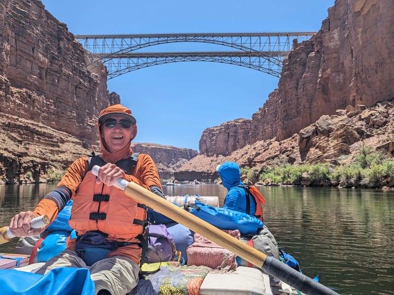 Herb gets a chance at the oars