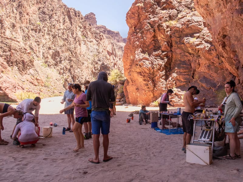 Lunch stop at Clear Creek