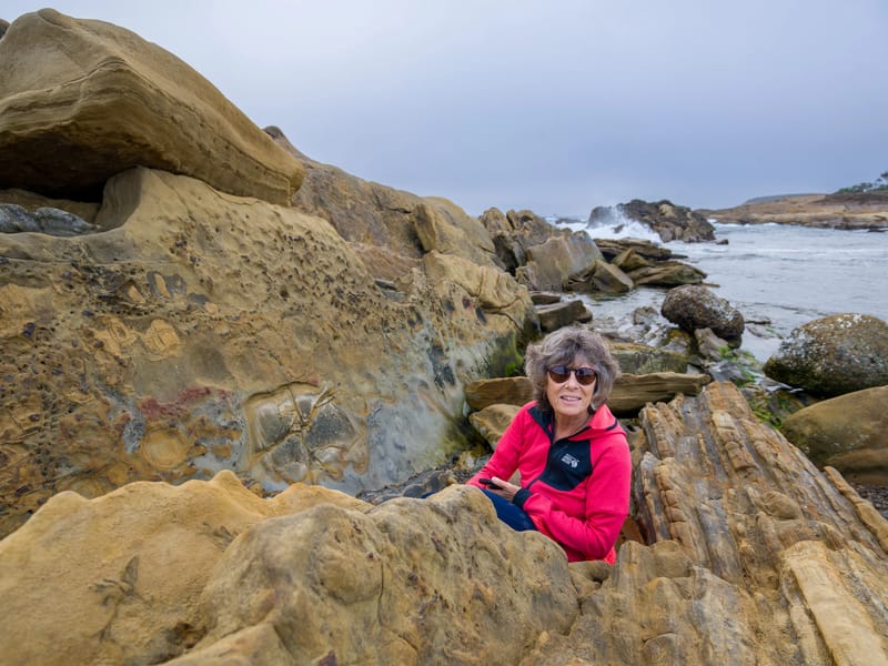 Lolo having fun at Weston Beach