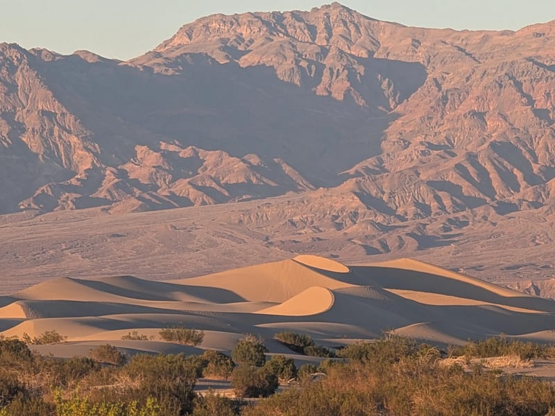 View of Mesquite Dunes