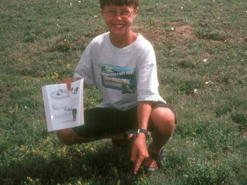 Tom with Bison Scat
