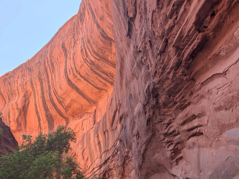 Hiking through Neon Canyon