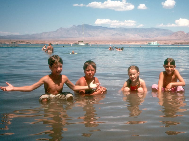 Kid's in Lake Mead