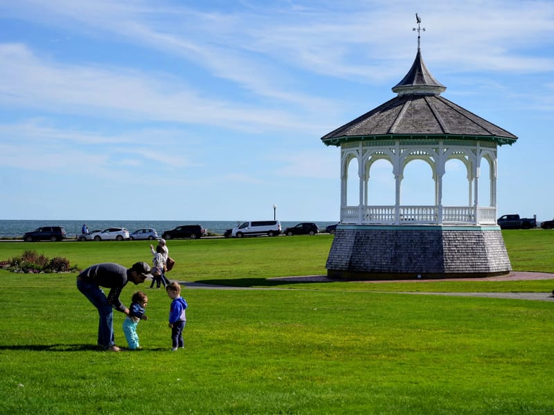 Meeting the kids in Oak Bluffs