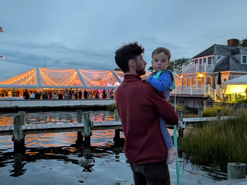 Enjoying the wedding