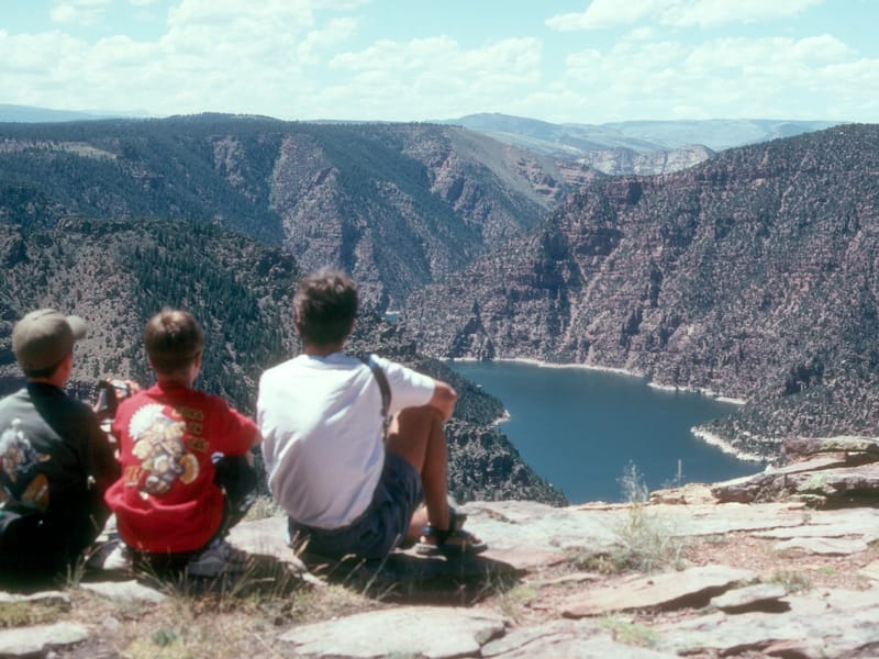 Flaming Gorge view at Visitor Center