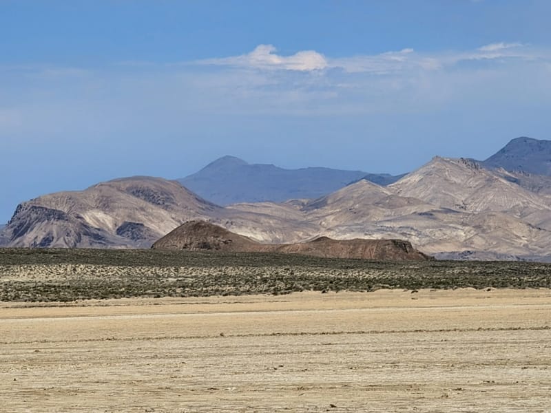 To the outer edges of the playa we go