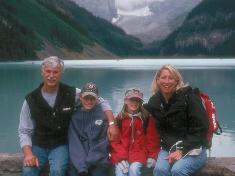 Kalchbrenner Family by Lake Louise