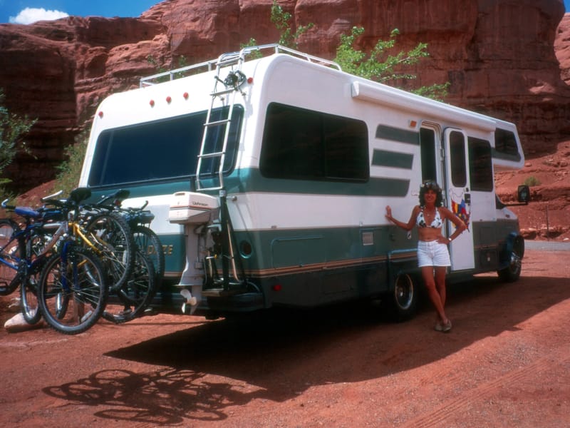 Lolo of the RV at Gouldings