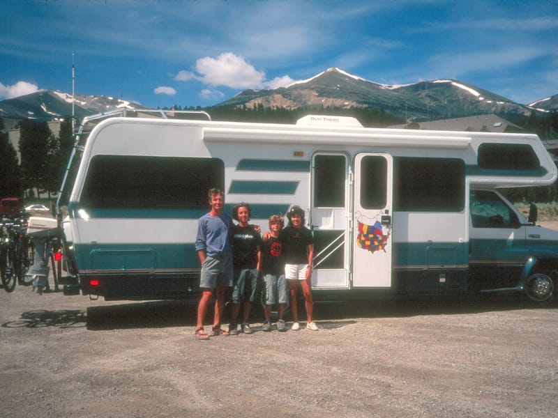 Gaidus family with the Lazy Daze RV