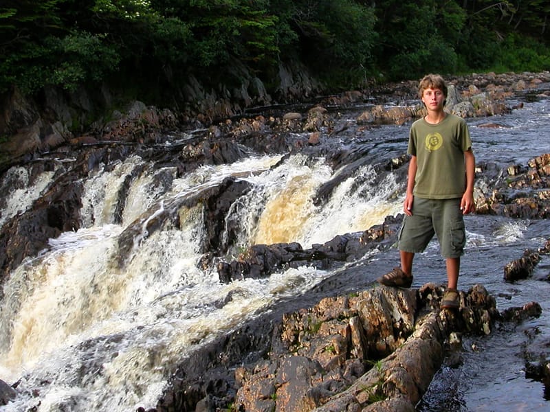 Birthday Boy Tommy on Little Barachois River