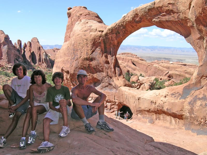 Family Portrait at Double O Arch