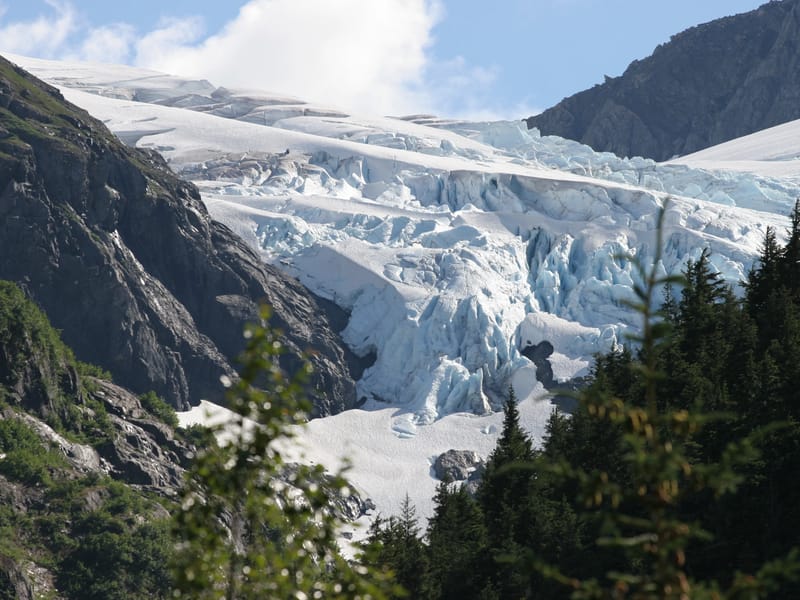 Middle Glacier view from campsite