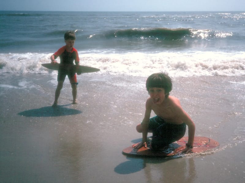 Skimboarders