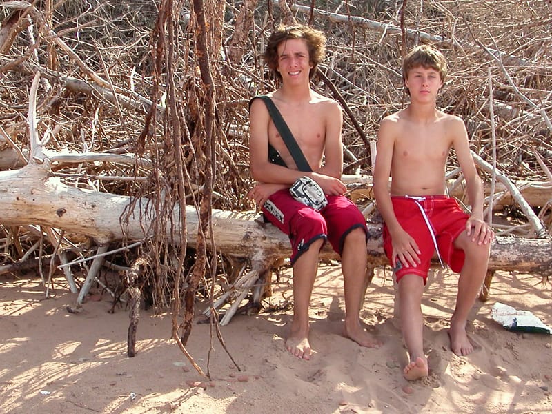 Herb Cross-Country Skiing on trail over ocean
