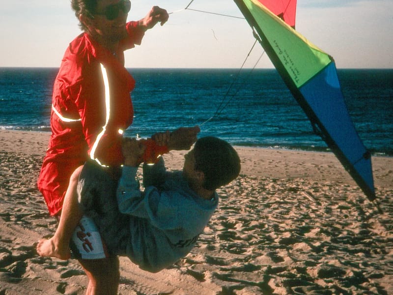 Herb flying offspring and kite