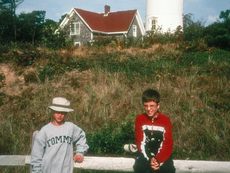 Boys with lighthouse
