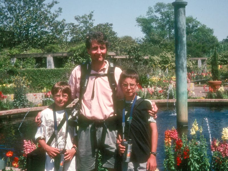 Herb and boys at Brookgreen Gardens