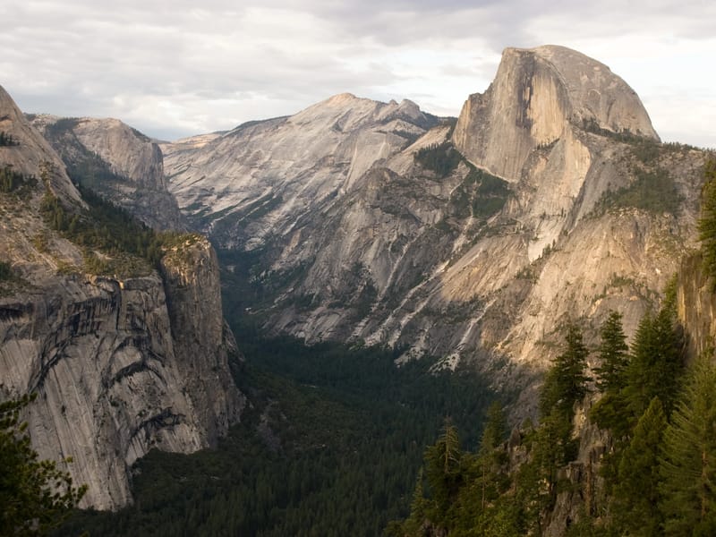 Half Dome and Royal Arches from Four Mile Trail